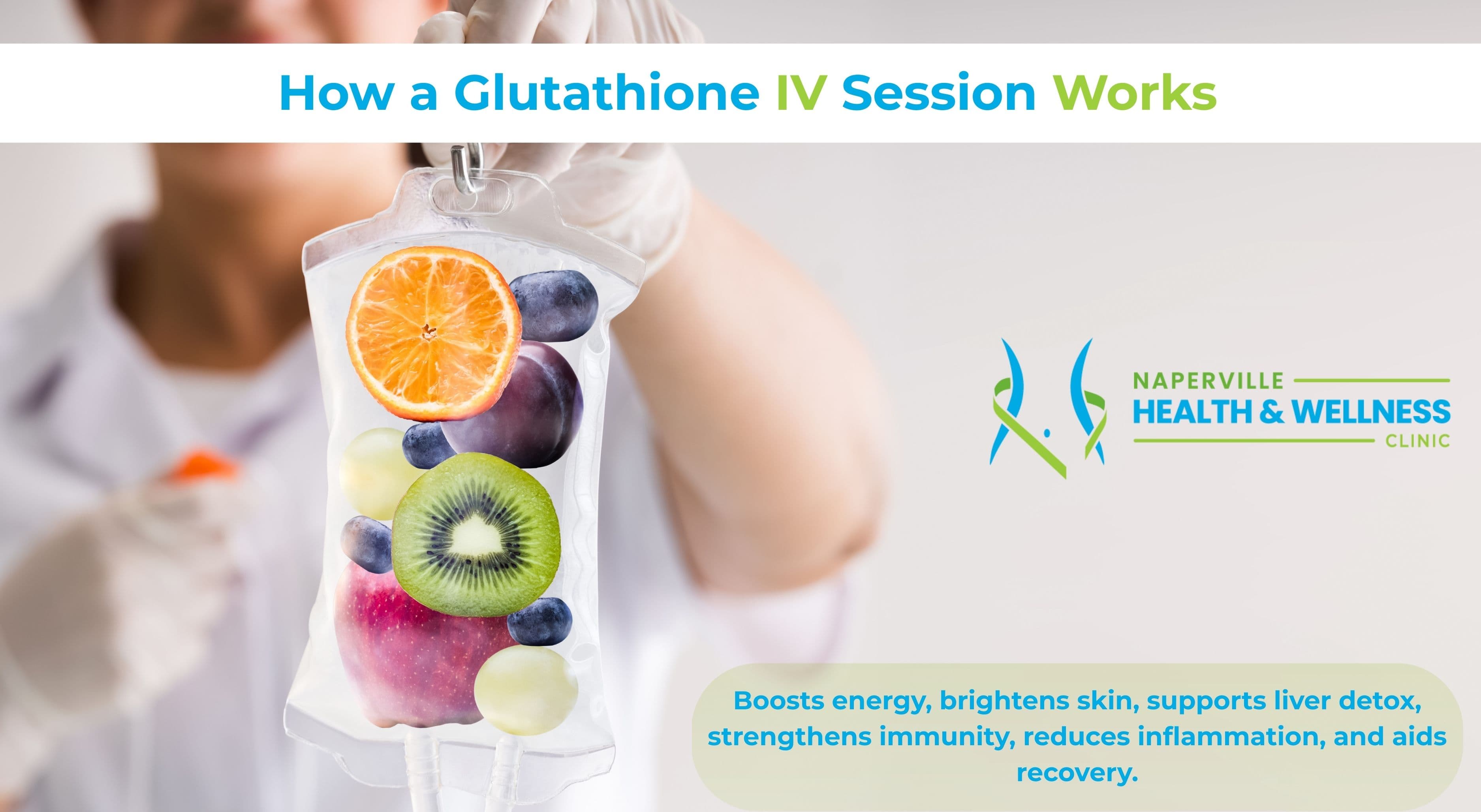 Patient receiving Glutathione IV therapy for skin brightening, detoxification, and antioxidant wellness benefits