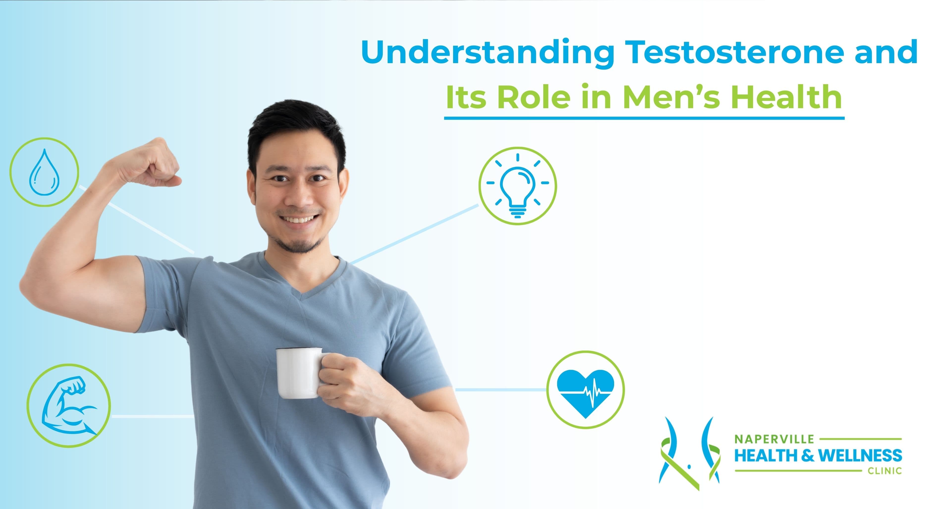 Man learning about Testosterone Replacement Therapy (TRT) and hormone health in a clinical setting